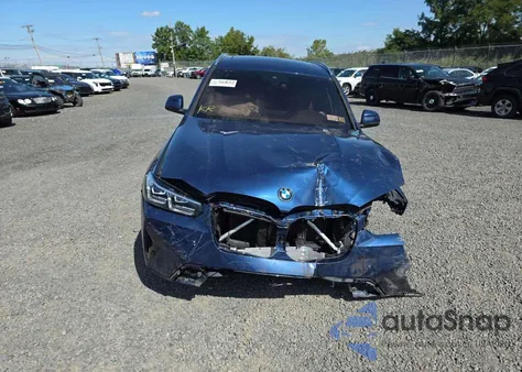 2022 BMW X3 xDrive30I из США, поврежденный, VIN WBX57DP04NN173645